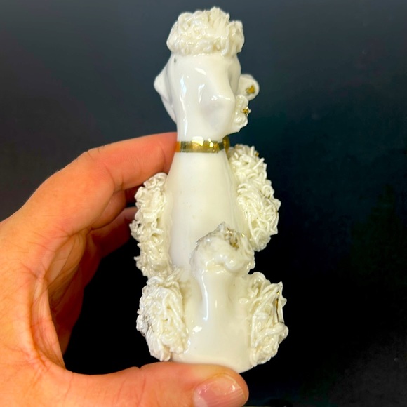 Mid Century Modern anthropomorphic porcelain spaghetti Poodle figurine - Picture 3 of 10